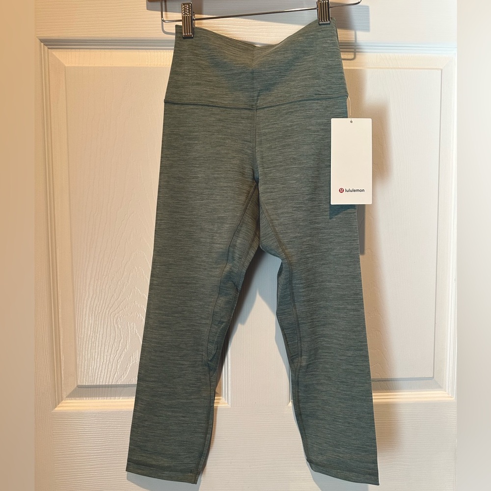 Lululemon Align HR Crop 21” Tidewater Teal, Size 4, New With Tags